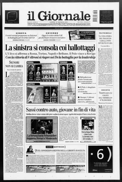 Il giornale del lunedi